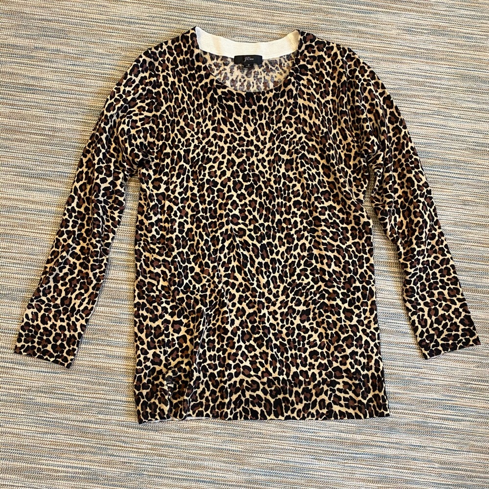 J Crew Leopard Sweater